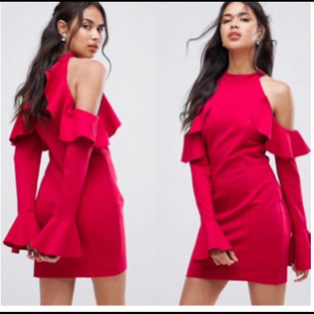 Red cocktail dress- Free People